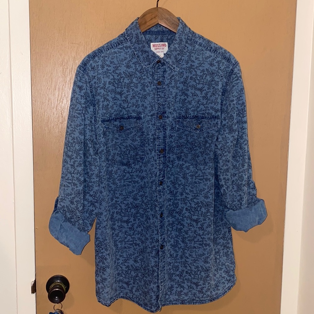Mens Floral Western Shirt